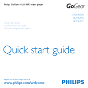 Philips GoGear SA2MUS32 Guide De Mise En Route