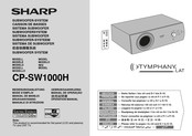 Sharp TYMPHANY LAT CP-SW1000H Mode D'emploi