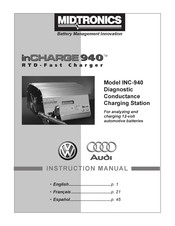 Midtronics inCHARGE 940 INC-940 Manuel D'instructions