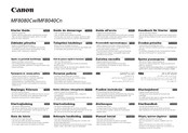Canon MF8040Cn Guide De Démarrage