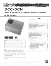 Daikin DCH036 Serie Instructions D'installation