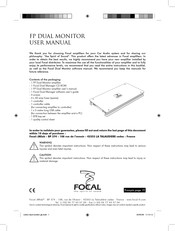 Focal FP Dual Monitor Mode D'emploi