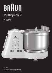 Braun Multiquick 7 K 3000 Mode D'emploi