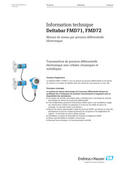Endress+Hauser Deltabar FMD71 Information Technique