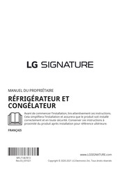 LG SIGNATURE LSR200B Manuel Du Propriétaire