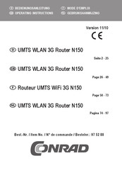 Conrad N150 Mode D'emploi