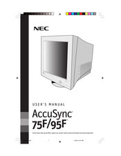 NEC AccuSync 95F Mode D'emploi