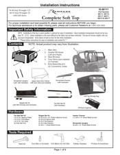 Rampage Products RPE-68215 Instructions D'installation