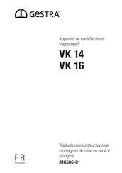 GESTRA Vaposcope VK 14 Traduction Des Instructions De Montage Et De Mise En Service D'origine