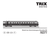 Trix Minitrix 183 Serie Mode D'emploi