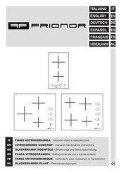 Frionor dv29 Instructions Pour L'utilisation Et Manutention