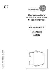 IFM Electronic SmartLogic AC2253 Notice De Montage