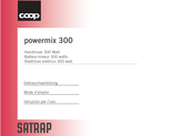 Satrap Coop powermix 300 Mode D'emploi