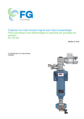 Filtration Group AF 132 G2 Traduction Du Mode D'emploi Original Avec Notice D'assemblage