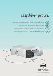 easydriver pro 2.8 Instructions D'assemblage Et Mode D'emploi