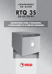 Riello RTQ 70 3S Instructions Pour L'utilisateur