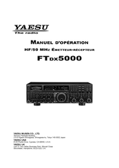Yaesu FTDX5000 Manuel D'opération