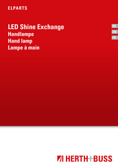 Herth+Buss ELPARTS LED Shine Exchange Notice D'emploi