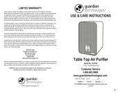 Guardian Technologies AC4100 Instructions D'utilisation Et D'entretien