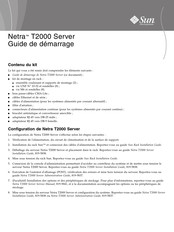 Sun Netra T2000 Guide De Démarrage