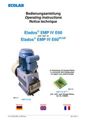 Ecolab Elados EMP II E60PLUS Notice Technique