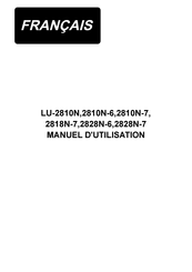 JUKI LU-2810N Manuel D'utilisation