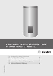 Bosch WS 1000-5 E Notice D'installation