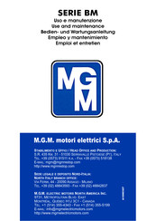 MGM BML Serie Emploi Et Entretien