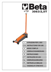 Beta 3063/2,5T Mode D'emploi