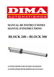 Dima Automatismos BLOCK 360 Manuel D'instructions