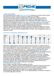 prodac EASY CO2 SYSTEM Mode D'emploi