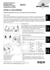 Mettler Toledo 38751 Instructions De Montage