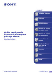 Sony NSC-GC1 Guide Pratique