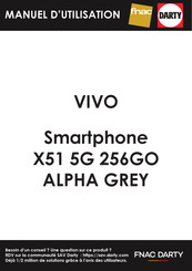 Vivo X51 5G 256GO ALPHA GREY Guide De Démarrage Rapide