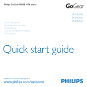 Philips GoGear SA2MUS08S/02 Guide De Mise En Route