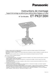 Panasonic ET-PKD130H Instructions De Montage