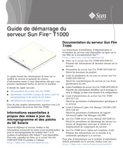 Sun Microsystems Fire T1000 Guide De Démarrage