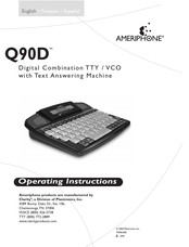 Ameriphone Q90D Mode D'emploi