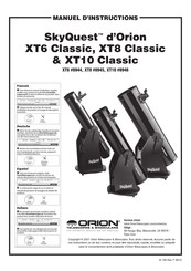 ORION TELESCOPES & BINOCULARS SkyQuest XT8 Classic Manuel D'instructions