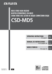 Aiwa CSD-MD5 Mode D'emploi