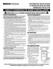 Broan-NuTone 2730 Guide D'installation