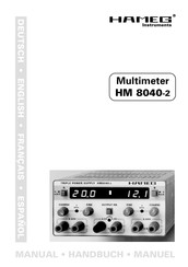 Hameg Instruments HM 8040-2 Manuel