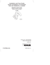 Kohler K-10085 Guide D'installation Et D'entretien