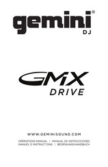 Gemini GMX Drive Manuel D'instructions