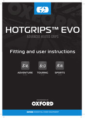 Oxford HOTGRIPS EVO ADVENTURE EL420 Instructions De Montage Et D'utilisation
