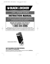 Black & Decker 1VPX Mode D'emploi