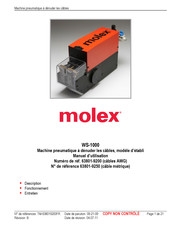 molex 63801-9200 Manuel D'utilisation