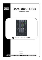 DAP Audio Core Mix-3 USB Mode D'emploi