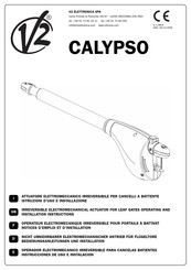 V2 ELETTRONICA CALYPSO Instructions D'emploi Et D'installation