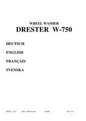 DRESTER W-750 Mode D'emploi